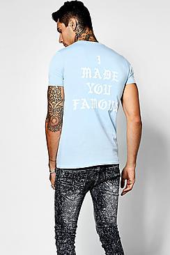 Boohoo I Made You Famous Badi Print T-shirt