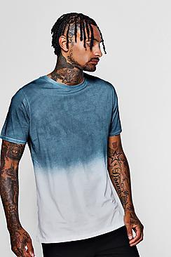 Boohoo Faded Dye Crew Neck T-shirt