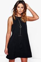 Boohoo Abbey Tab Side Shift Dress