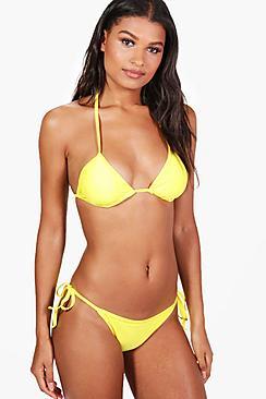 Boohoo Samoa Triangle Bikini Set