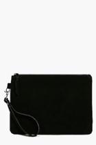 Boohoo Lucy Boutique Leather Zip Top Clutch