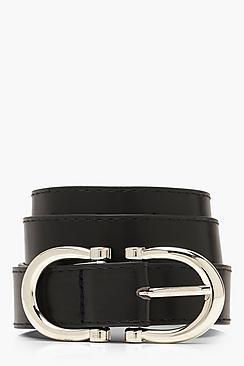 Boohoo Double Horseshoe Ring Belt