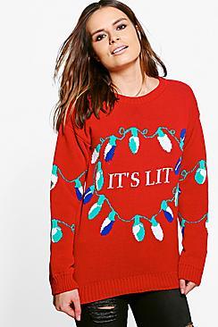 Boohoo Lexi Lit Christmas Jumper