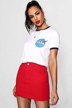 Boohoo Emily Nasa Ringer T-shirt