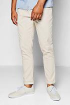 Boohoo Stone Tapered Fit Chino With Stretch