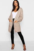 Boohoo Tall Soft Knit Long Cardigan