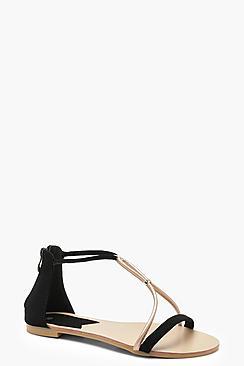 Boohoo Megan Asymmetric Sandals
