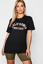Boohoo Plus California West Coast T-shirt