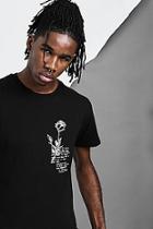Boohoo Crew Neck T-shirt With Chest Design
