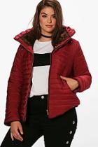 Boohoo Plus Hollie Padded Short Jacket