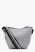 Boohoo Sports Strap Contrast Sides Cross Body