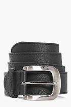 Boohoo Faux Leather Belt With Metal Buckle