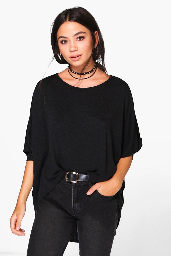 Boohoo Grace Oversized Jumper Black