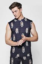 Boohoo Leopard Print Sublimation Tank Co-ord