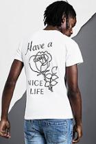 Boohoo Have A Nice Life Back Print T-shirt