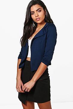 Boohoo Alison Ponte Lapel Blazer