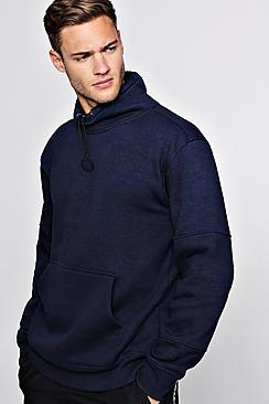Boohoo Panelled Funnel Neck Toggle Sweat
