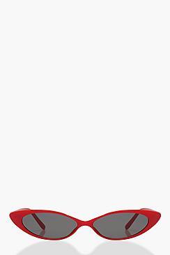 Boohoo Lucy Extreme Skinny Cat Eye Sunglasses