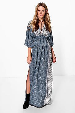 Boohoo Laura Kimono Maxi Dress