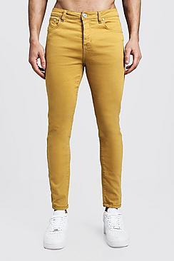 Boohoo Skinny Fit Mustard  Denim Jeans