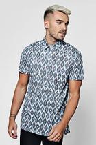 Boohoo Sublimation All Over Print Short Sleeve Polo