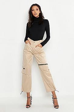 Boohoo Tall Neon Rib Roll Neck Top