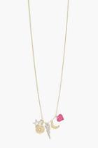Boohoo Lightning Bolt & Star Necklace