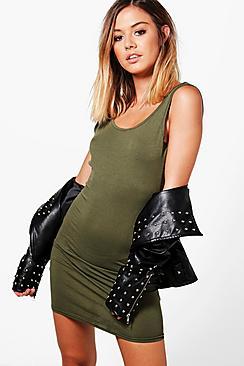 Boohoo Petite Scoop Back Bodycon Dress