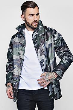 Boohoo Camouflage Water Resistant Jacket