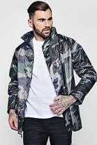 Boohoo Camouflage Water Resistant Jacket