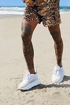 Boohoo Animal Print Swim Shorts