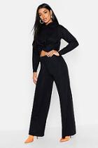 Boohoo Twist Front Hoodie + Trouser Co-ord
