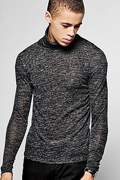 Boohoo Long Sleeve Knitted Roll Neck Jumper