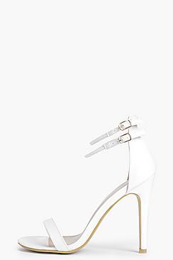 Boohoo Lucy Double Ankle Band 2 Part Heels