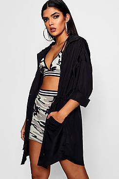 Boohoo Stacey Nylon Oversized Jacket