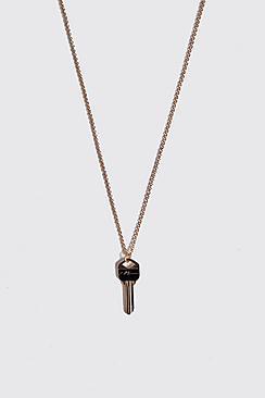 Boohoo Man Script Key Necklace