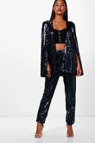 Boohoo Boutique Annie Sequin Tailored Suit Trouser