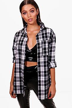 Boohoo Lexi Oversized Checked Shirt