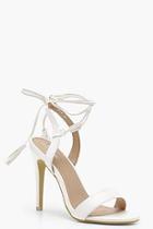 Boohoo Amber Wrap Strap Detail Barely There Sandals