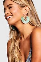 Boohoo Boho Filigree Fringed Tassel Earrings