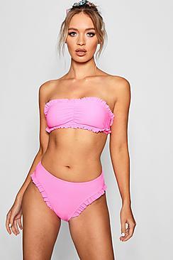 Boohoo Mix & Match Gathered Bandeau Top