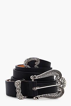 Boohoo Yasmin Pretty Western Boyfriend Belt