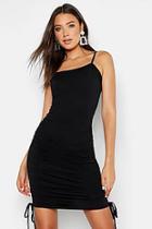 Boohoo Tall Double Slinky Roached Detail Bodycon