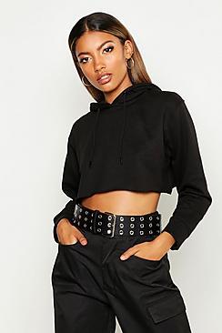 Boohoo Cropped Oversized Hoodie