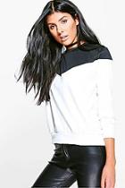 Boohoo Mariam Colourblock Sweatshirt