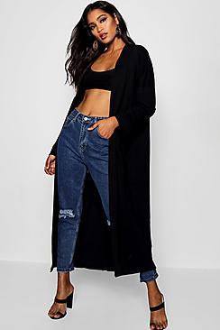 Boohoo Flare Sleeve Jersey Maxi Kimono