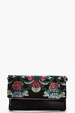 Boohoo Steph Oriental Clutch Bag