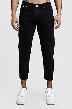 Boohoo Skinny Fit Cropped Rigid Denim Jeans