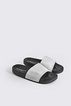 Boohoo Embossed Stud Slider