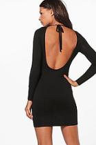 Boohoo Alecta Scoop Back Bodycon Dress